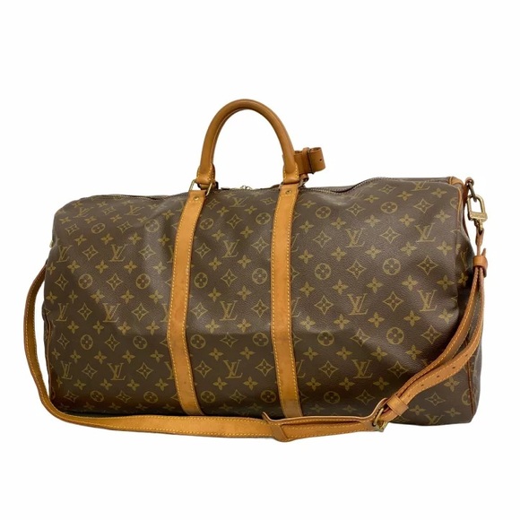 Authentic Louis Vuitton keepall 55 bandouliere travel unisex with strap unisex
